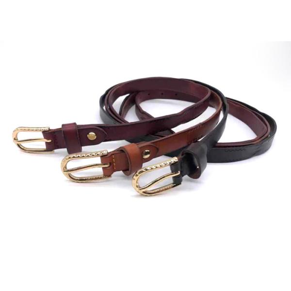 Alloy Pin Buckle 1.8cm Women's Fashion Leather Belts For Dress