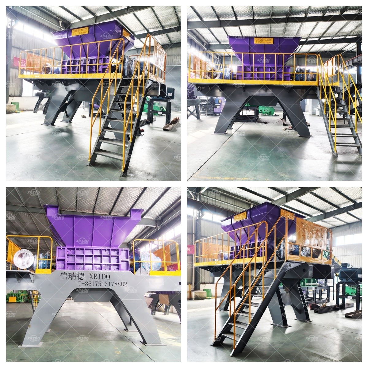 Automatic Aluminium Shredder Machine Recycling Metal Scrap Shredder