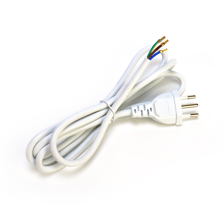 Customization Brazil 10A/250V 3 Pin Plug 3x0.75MM2 PS4 Power Cable for Salt Lamp Certified by DIN VDE 0620/EN 50075 1990