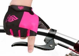 China Breathable Workout Hand Gloves , Comfortable Girls Bicycle Cycling Gloves wholesale