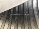 Black 3mm Thick Rubber Floor Matting Sheet Anti-slip Fine Ribbed Corrugated