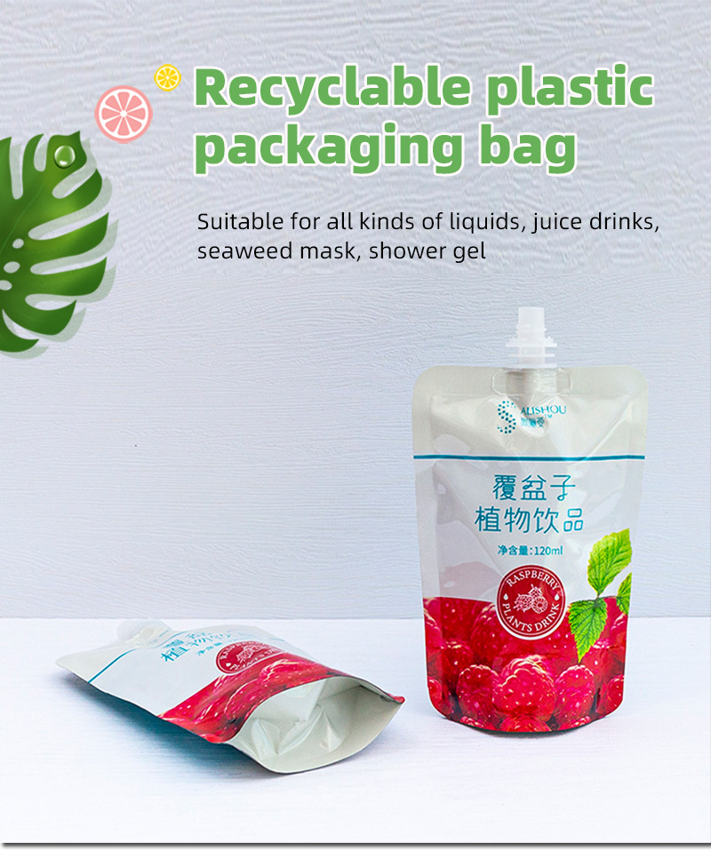 Eco Friendly Custom Printed Spout Pouches Tailored Leak-Safe Food Pouch