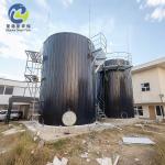 GFTS Glass Fused To Steel Tank , Glass Lined Steel Tanks 0.25-0.45mm Coating