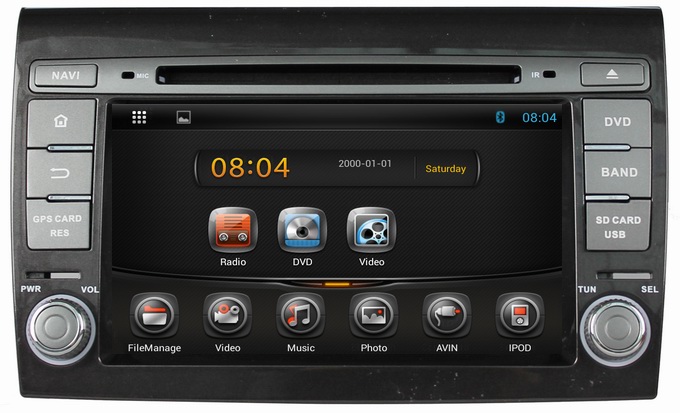 Ouchuangbo multimedia player Fiat Bravo 2007-2012 with car radio iPod TV OCB-7011C