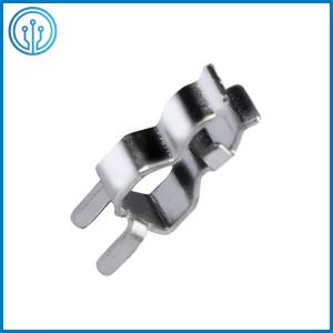 China EATON Cross 250V 10A Glass Fuse Clip ROHS Tin Plated Fuse Box Clips wholesale