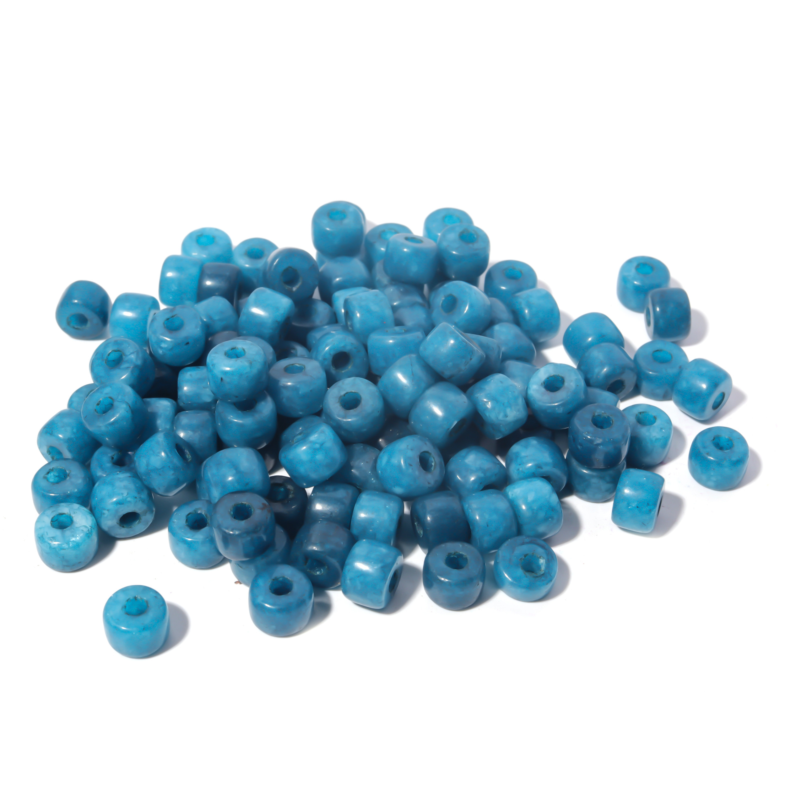 100 Colors Gemstone Forte Beads 6*8mm*2.0 Holes DIY Patterns With Rope