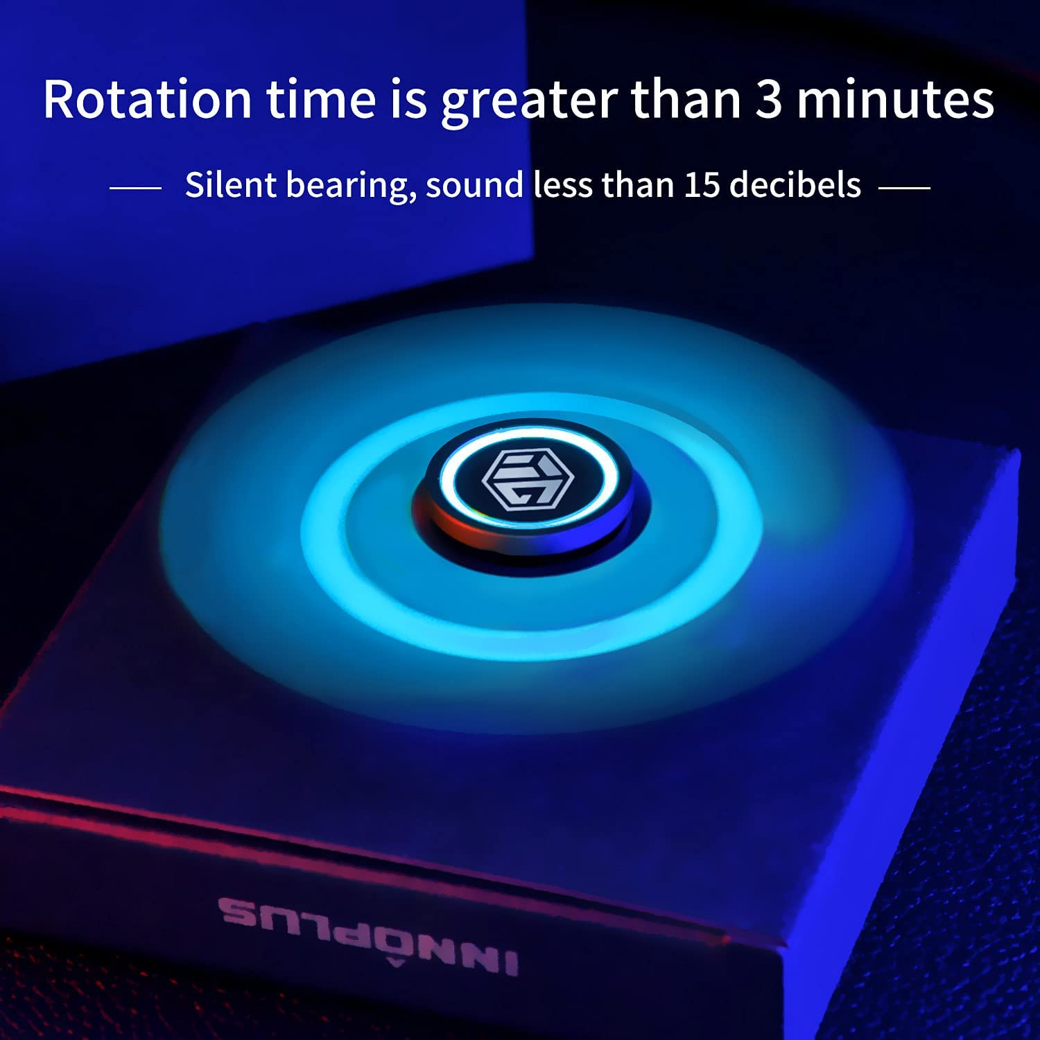 Relieve Anxiety and Boredom with Luminous Metal Fidget Spinner Age Range 5 to 7 years