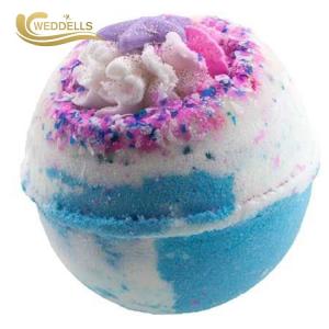 China Customize Effervescent Bath Bombs / Round Homemade Bath Fizzies wholesale
