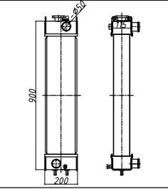 China PC70-8 PC70 Aluminum Excavator Radiator 201-03-D1130 wholesale
