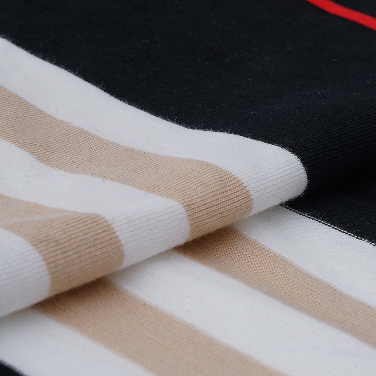 Breathable And Healthy Smooth Comfortable Striped Material Fabric For Casual Wear