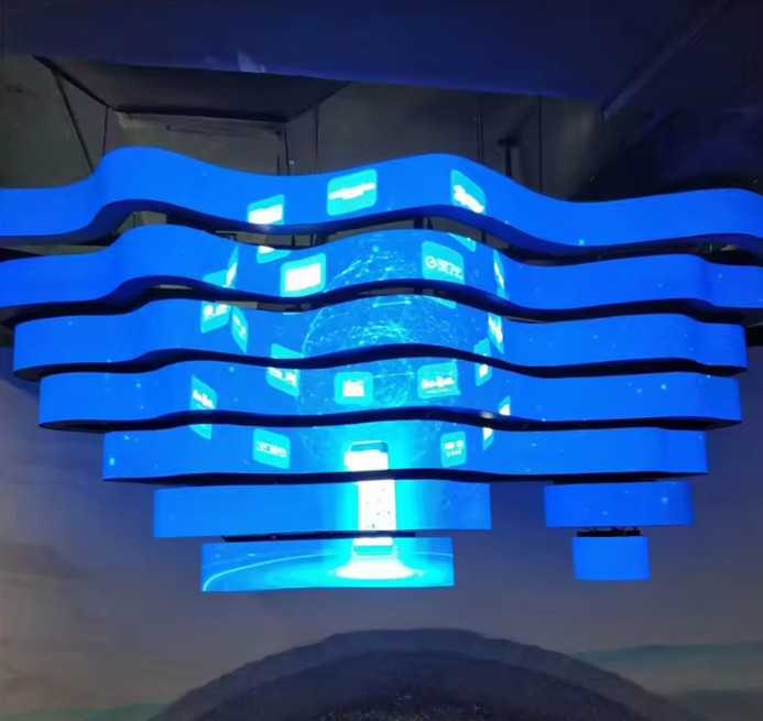 Immersive Viewing Experience with Curved Flexible LED Display