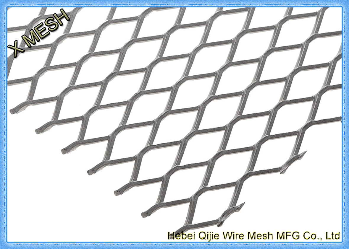 Flattened Heavy Gauge Expanded Metal Mesh Fabric Raised Surface 1.2x2.4 M Size
