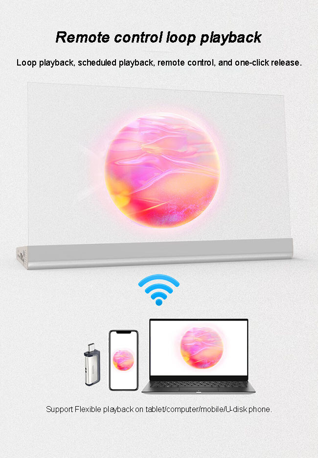 Interactive Touchscreen Transparent OLED Display For Retail And Business