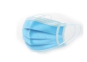 China Disposable Blue Earloop Face Mask , Disposable Hospital Masks Adjustable Nose Bar wholesale