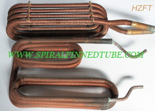 Automotive Engineering Condenser Finned Coil Heat Exchangers Aluminum / Copper
