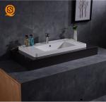 Linear Design Solid Surface Wash Basin Under Counter Wash Basin