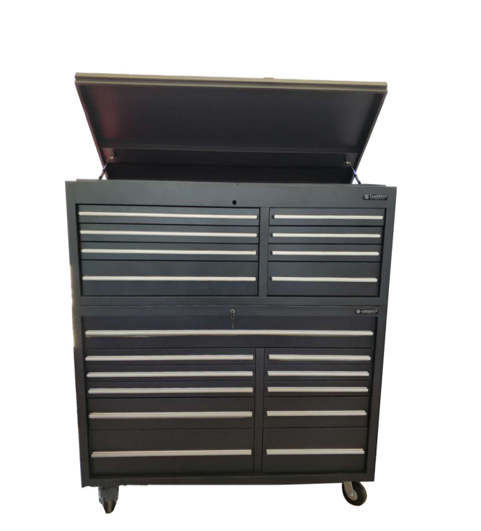 Garage Store Tools Silver 56" Heavy Duty Steel Rolling Tool Box Metal Garage Tool Cabinet