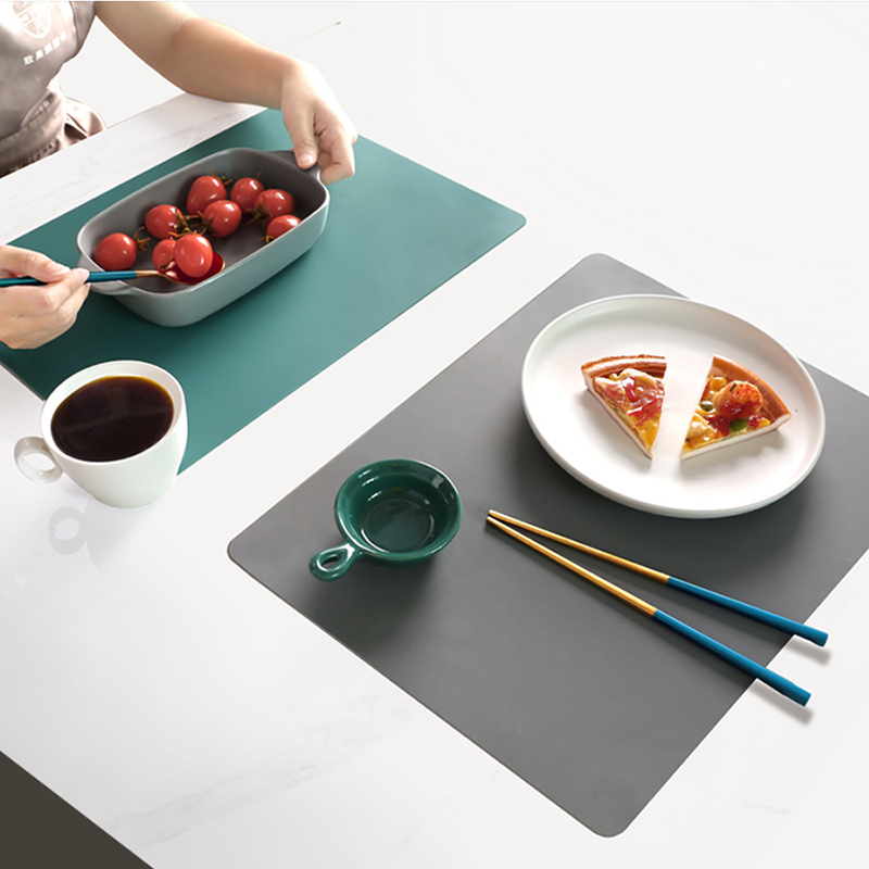 Flexible BPA Free Placemats Custom Print Heat Resistant Silicone Mats For Baby Feeding