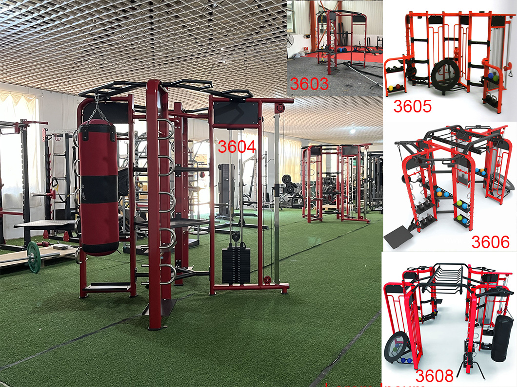 Commercial Synergy 360 Fitness Equipment Gym Eight-Person Standing Multi Gym Station
