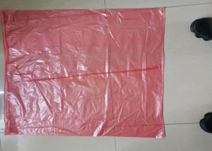 China Red Disposable Plastic Water Soluble Laundry Bags For Medical / Hospital wholesale