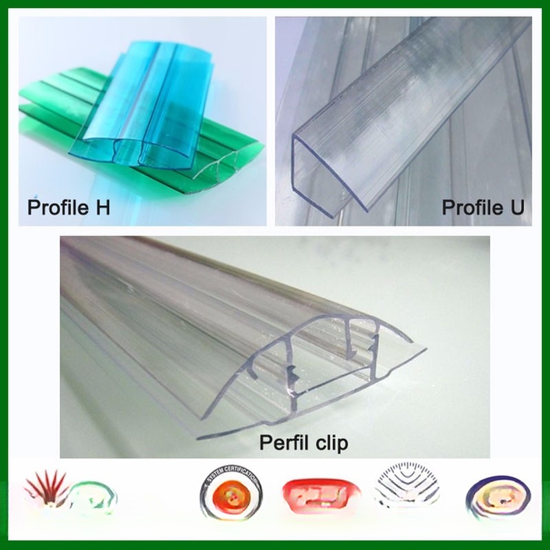 Modern Polycarbonate U Profile 4mm-20mm Thickness