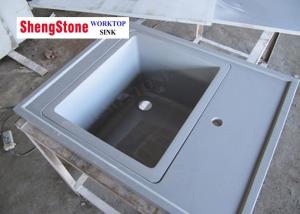 China Grey Marine Sink Epoxy Resin Lab Countertops For Chemical Laboratory wholesale