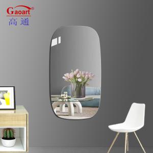 China Customized Size Glass Hallway Full Length Beauty Salon Bathroom Makeup Furniture Bath House Decor With Light wholesale