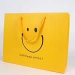 High End Luxury Retail Foldable Colored Cardboard Cute Paper Shopping Bags with