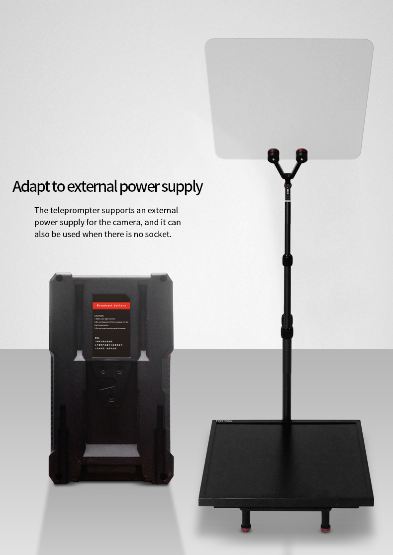 22 inch LED Backlight Teleprompter Screen for TV Video Conferences and Live Events