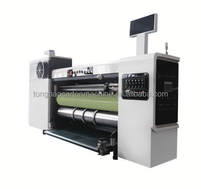 4 Colors Slotting Die-Cutting Folder Gluing Strapping Box Making Line Machine 7.2mm