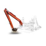 Heavy Equipment Excavator Long Reach Arm For Excavator Long Reach Boom Excavator