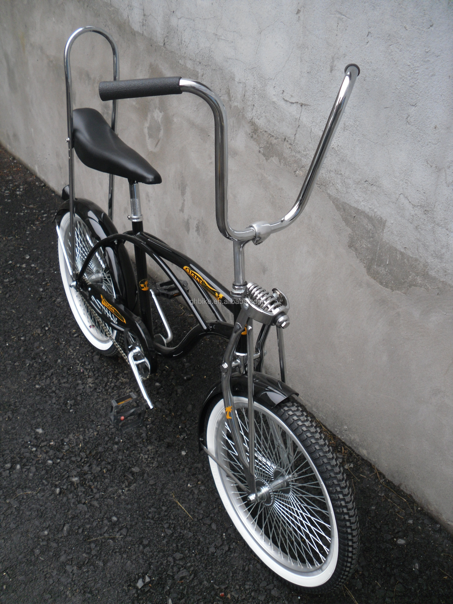 Steel Frame 20 inch Beach Cruiser CE Single Speed Coaster Brake Lowrider Bicycle 15KG