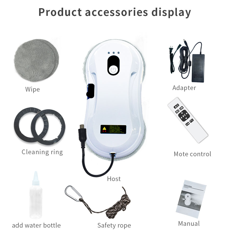 Water Tank Robot Window Cleaner Vacuum Spray Robot Cleaning Machine Infrared Navigation
