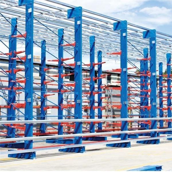 Outdoor Use Cantilever Storage Rack System Industrial Cantilever Shelving With Robust Arms