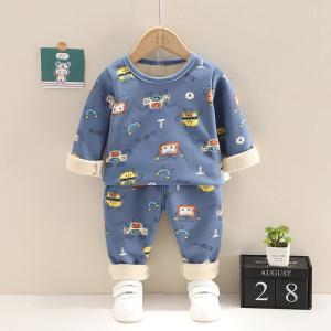 China 110cm Spandex Childrens Thermal Suit For Cold Weather Pajamas Thickened Winter Cloth wholesale