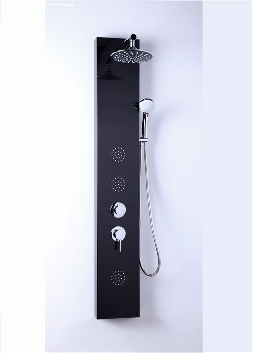 Brushed Stainless Steel Shower Panel , Waterfall Shower Panel Corrosion Resistance