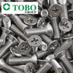 DIN 7982 Stainless Steel Galvanized Countersunk Chipboard Screws White Cross