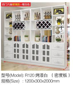 China Light Color Wall Divider Cabinet 1200*300*2000mm Large Storage Space wholesale
