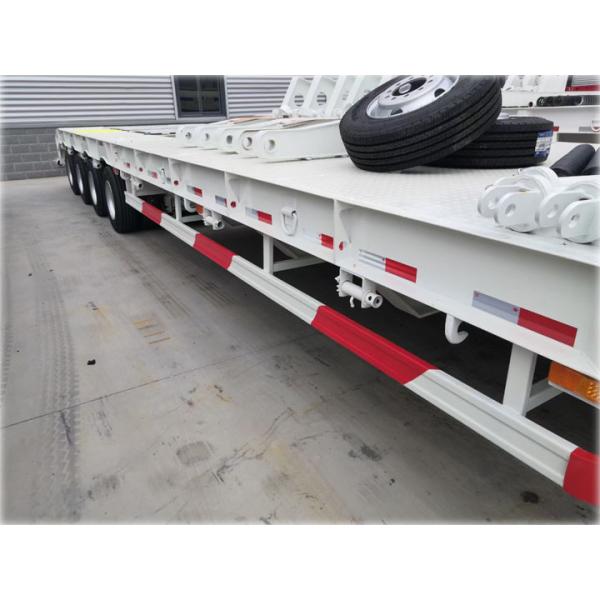 Spring Suspension 4 Line 8 Axle Carbon Steel Q345B Low Bed Trailer