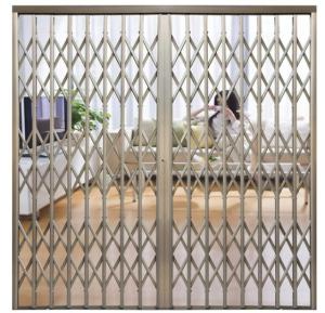 China Anti Corrosion Aluminium Burglar Trellis Door Long Life Time Custom Size wholesale