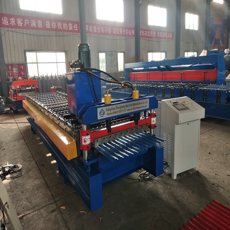 30m/Min Steel Sheet Corrugated Roll Forming Machine With Mitsubishi PLC