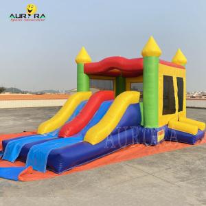 China Colorful Jumping Castle Combo Kids Inflatable Bounce House With Slide wholesale