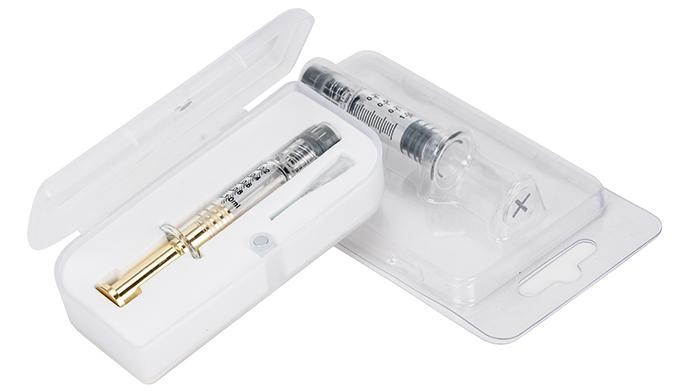 CBD Oil Glass Syringe Luer Lock THC Oil Syringe 1ml Empty Luer Cap Glass Syringe