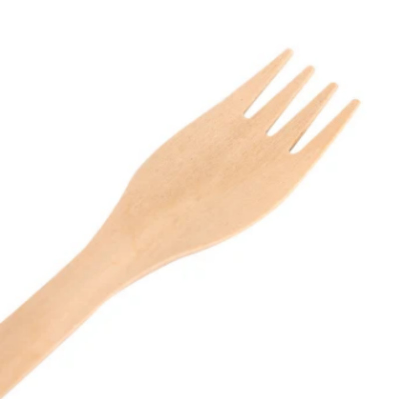 Disposable Biodegradable 185mm Wooden Strong Knife Fork And Spoon Old Style