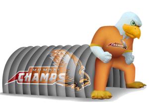 China Inflatable Amusement Park With Eagle Tunnel For Business wholesale