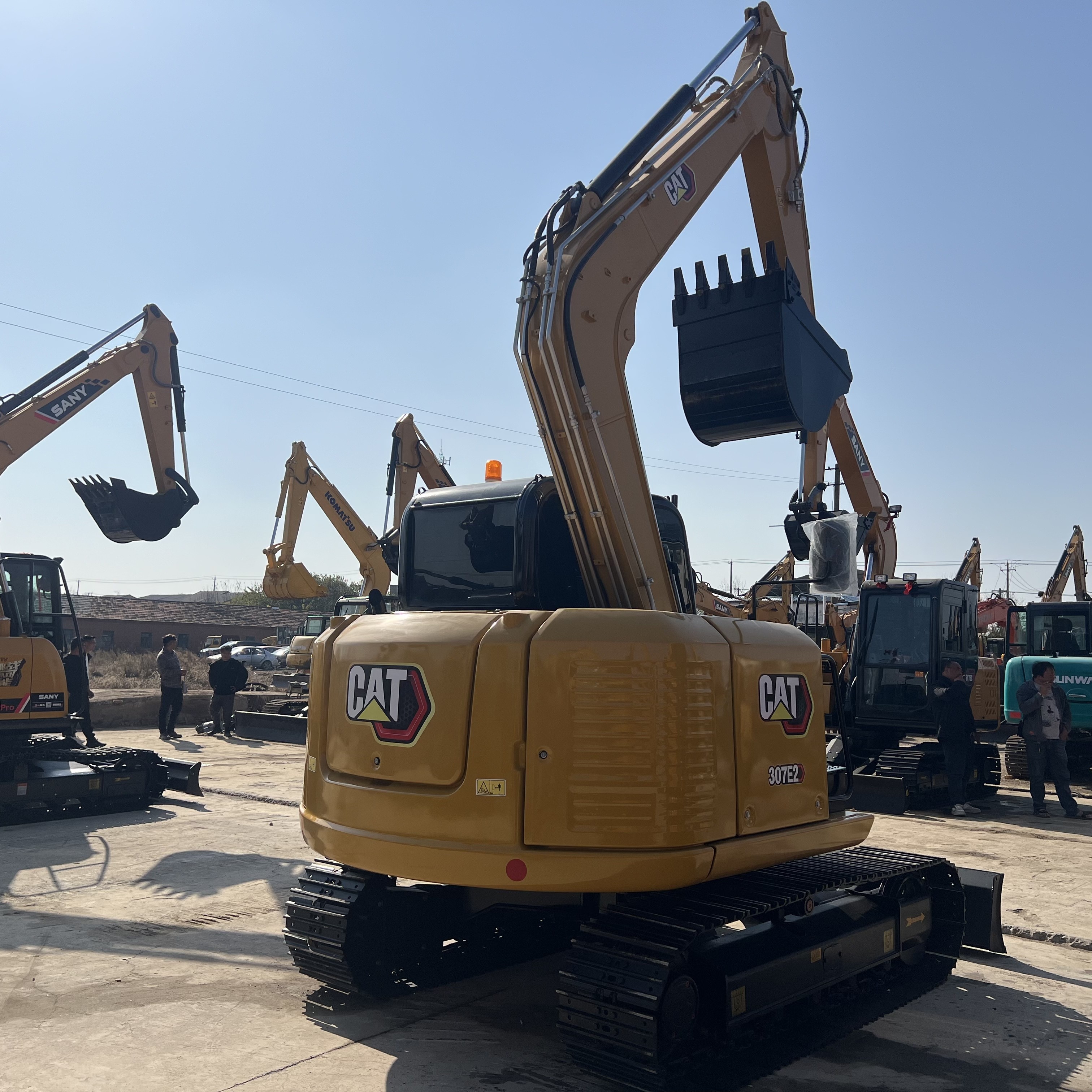 7 Ton Mini Used Cat 307E Rubber Hydraulic Excavators Equipment Trader Machine