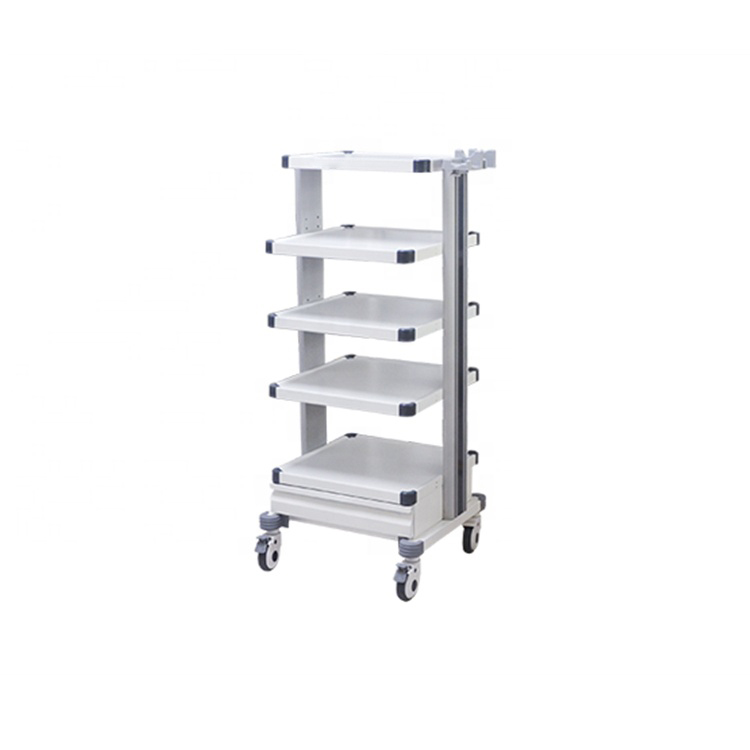 Flexible Endoscope Trolley And Rigid Endoscope Tower Cart With OEM Service