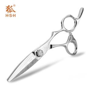 China Damascus Pattern Antique Barber Scissors Sliding Cutting Customized Logo wholesale