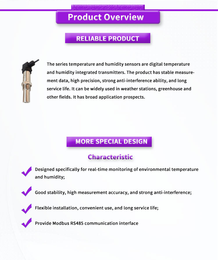 UNIVO UBPT100Y High Precision Digital Humidity Temperature Sensor for Optimal Results