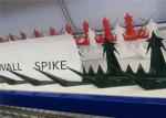 Steel Large Size Anti - Climb Wall Spikes Bird , Durable Metal Wall Spikes